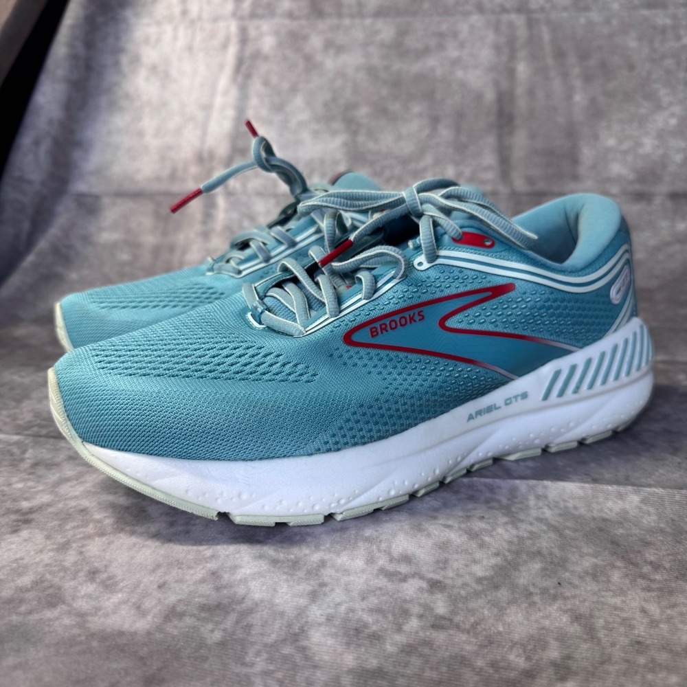 Brooks Ariel GTS 23 Womens 8.5 Extra Wide 2E Blue Red Running Shoes 1203902E496